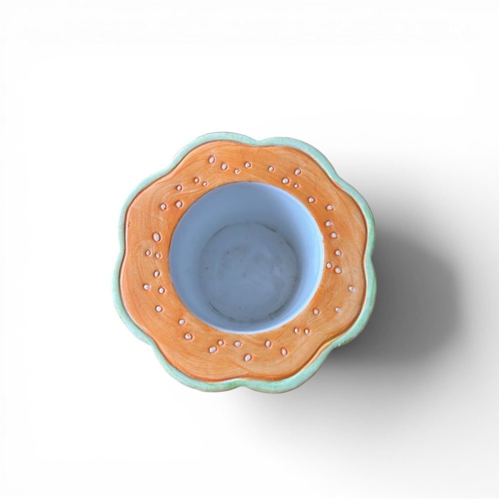 Kitschy Coquette Vintage 90s Party Lite Kitchen Nostalgia Ceramic Candle Holder